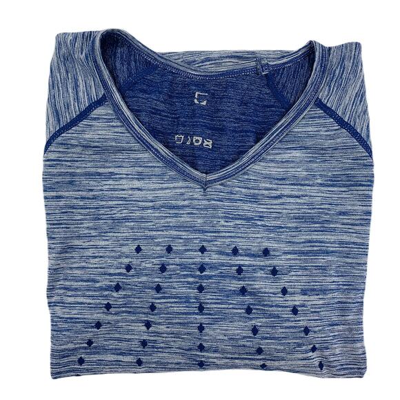 Women's Athletic Top Short Sleeve Eleven by Venus Williams V Neck in Blue Medium - Picture 7 of 7